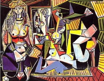 Las mujeres de Argel Delacroix XV 1955 Pablo Picasso Pinturas al óleo